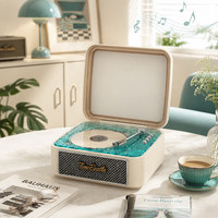 Turntable CD Vintage KW500 Terlaris dengan Remote Control, MP3/CD Tray-Type, Sistem Masukan Disk, Daya Keluaran, Dapat Diisi Ulang, White Noise