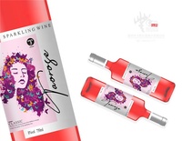 Etiqueta adhesiva de diseño personalizado para bebidas, vino, cerveza y whisky