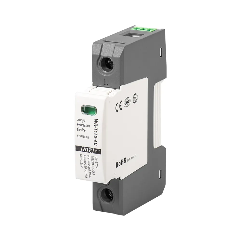 1P 20KA Clase B + C tipo de dispositivo de protección contra sobretensiones de potencia fabricante del SPD