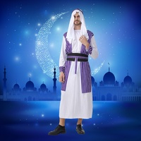 Costume de Cosplay pour Homme, Tenue de Chevalier Arabe, Robe et Ensemble de Costume de Berger Arabe du Moyen-Orient, pour Fête d'Halloween, Cadeau