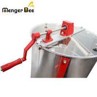 Sistem Ekstraksi Madu Manual Menger Bee High Efficiency Stainless Steel 3 Frame, Ekstraktor Madu Manual dengan Barel 38cm, Ukuran 45x26cm