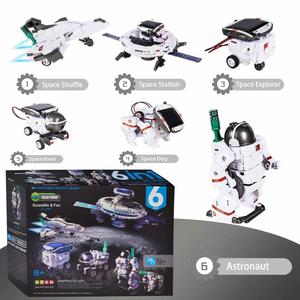 Jeu éducatif pour enfants, robot intelligent à énergie solaire 6 en 1, jeu scientifique amusant, ensemble de jeux STEM pour enfants - Product Image 2