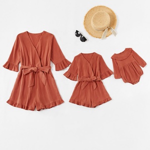 Double Gauzeโดยรวมผ้าฝ้ายเด็กRomperเด็กผู้หญิงJumpsuit Mommyและ<span class=keywords><strong>Me</strong></span> - Product Image 1