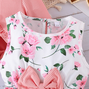 Ensembles de vêtements pour filles de 3 à 8 ans, mode automne, veste à manches longues de luxe + robe <span class=keywords><strong>noire</strong></span>, ensembles pour adolescentes - Product Image 4