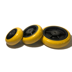 Heavy duty <span class=keywords><strong>Red</strong></span> <span class=keywords><strong>PU</strong></span> rodízios e rodas para substituição 4 5 6 8 polegada Roda Giratória Rodízio com Rolamento de Esferas - Product Image 5