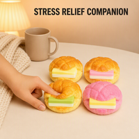 Jouet Squishy Ananas à Remontée Lente, avec Croûte Entrecroisée et Remplissage Central, Mignon, Anti-Stress, Cadeau de Bureau