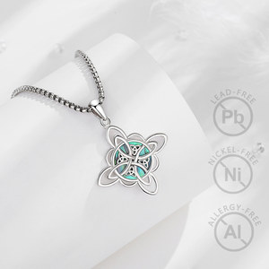 Merryshine pagan ma thuật thép không gỉ Vòng cổ wiccan Phù Thủy Hôn Thần thoại amuletos ngọc trai đồ trang sức thời trang Phù Thủy ngoại giáo - Product Image 6