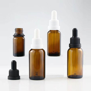 Botellas de Vidrio Ámbar Vacías de 5ml-100ml para Aceites Esenciales con Tapas Cuentagotas Negras, Blancas, Doradas y Plateadas para Uso con Rímel - Product Image 4