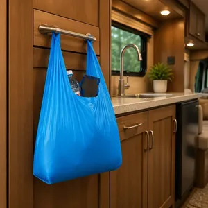 ถุงหิ้ว HDPE แบบม้วนยี่ห้อ HuamaoHengchun พร้อมรอยฉีกง่ายสำหรับใส่สินค้าในซูเปอร์มาร์เก็ตและร้านค้าปลีก - Product Image 2