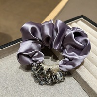 Élastique à cheveux style français luxe léger, nouveau modèle 2025, élégant, haut de gamme, rétro, fait main, haute élasticité, pour mariage
