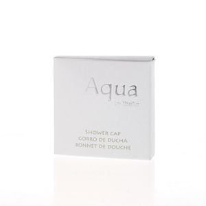Gorro de ducha desechable de plástico, para hotel, con caja de embalaje - Product Image 1