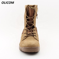 OLICOM Nouvelles bottes de randonnée pour hommes à bout rond, style américain, tactiques d'extérieur, antidérapantes, résistantes à l'usure, tactiques du désert