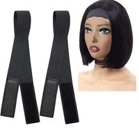 Bandeau élastique réglable en Velcro pour perruques Lace Frontals et Closures, accessoire capillaire auto-agrippant pour la fabrication et l'installation de perruques