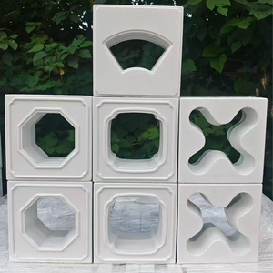 2025 New Breeze Block Mold Design Factory Venta al por mayor Molde de plástico para construcción de villas tamaño 20*20*10cm - Product Image 3