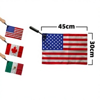 Drapeaux à main personnalisés imprimés numériquement pour tous les pays, avec mât en fibre de carbone, grande taille, en polyester, drapeaux nationaux pour le monde entier