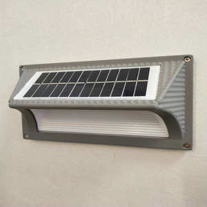 LED di alluminio luce solare solare all'aperto lampada da parete luce solare impermeabile solare solare solare per la decorazione del giardino corridoio Cafe recinzione - Product Image 3