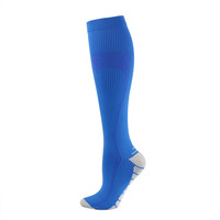Chaussettes de compression athlétiques Compports en stock 20-30 mmHg pour le soutien de la circulation, chaussettes de compression pour infirmières, chaussettes de course, chaussettes montantes pour le sport