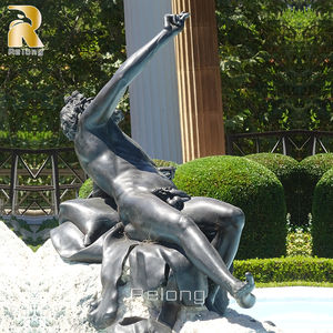 Ife-ize odern utdoor arden, ecor, ronze, etal - Product Image 4