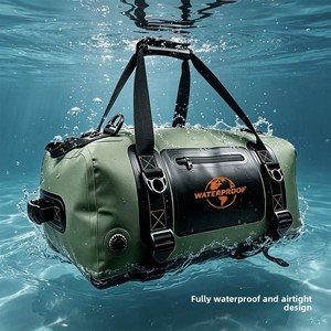 Nuova Borsa Portatile per Sella e Posteriore in PVC Impermeabile 40L/60L, Bagaglio per Sedile Posteriore per Conservazione Casco, Campeggio all'Aperto - Product Image 3