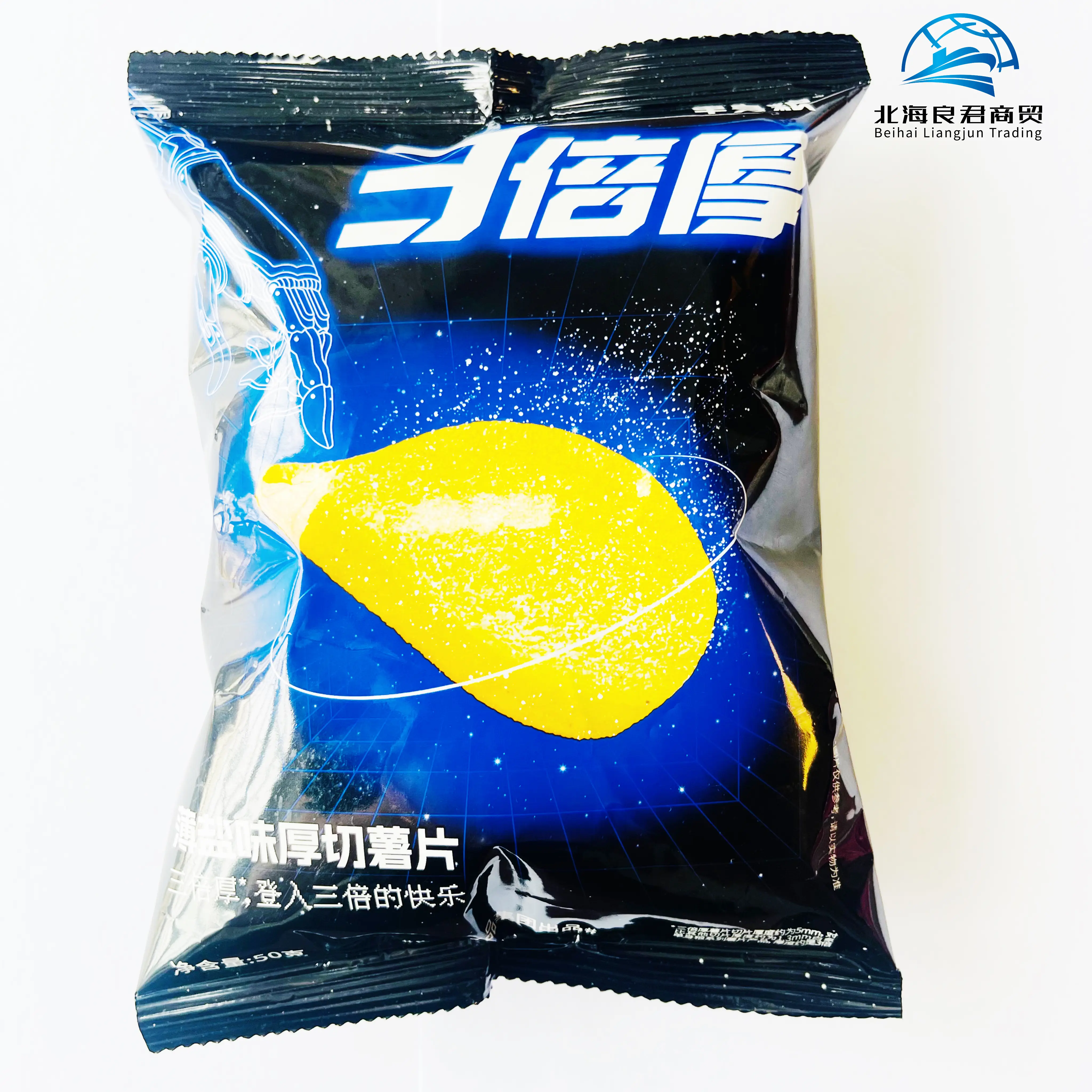 Hot selling products from wholesale factories -3 times thick sliced potato chips puffed snacks crispy potato chips