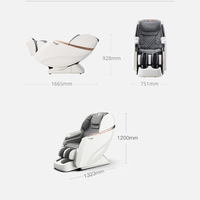 Fauteuil de massage corporel complet à usage domestique avec détection intelligente des épaules, chauffage au graphène, 32 airbags, mollets allongés de 6 cm, rouleaux de massage des pieds
