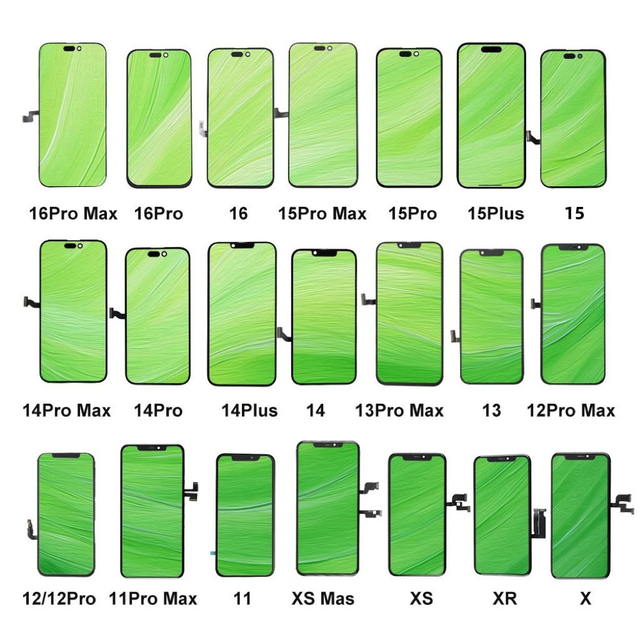 DEJI LCD Display Touch Screen Assembly for iPhone 16 15 14 13 12 11 Pro Max XS XR Replacement