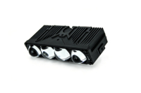 Luz Delantera Bi-LED de 110W con 4 Lentes de Proyector, Luz de Rejilla, Válvula Solenoide, Luz Alta/Baja, Tres Colores, IP67, para SUV y Todoterreno