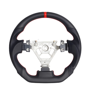 Inventaris <span class=keywords><strong>350z</strong></span> roda kemudi serat karbon Nappa bahan kulit dengan tanda kalibrasi merah untuk 2003 2004 2005 2006 Nissan <span class=keywords><strong>350z</strong></span> - Product Image 3