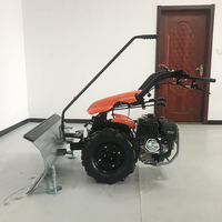 Balayeuse à neige thermique à poussée manuelle avec brosse rotative pour le nettoyage des trottoirs enneigés, directement de l'usine