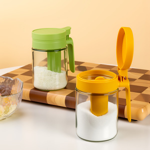 Storage Bottle 320 ML Oil <b>Spice</b> <b>Jars</b> Salt Bottle Glass Condiment Seasoning Bottle with Spoon Cruet Container Kitchen Utensils - Product Image 4