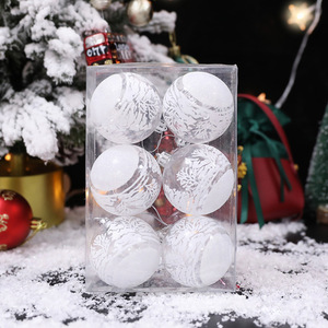 Bóng giáng sinh vàng và đỏ đặt đồ trang trí trang trí trang trí giáng sinh trang trí sắp xếp cảnh kỳ nghỉ cây thông giáng sinh - Product Image 3