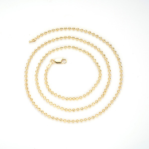 שרשראות צוואר איכותיות בכמויות גדולות, סיטונאי אופנה, כסף 925, ציפוי זהב מלא 14 קראט ו-18 קראט, שרשרת חבל לנשים - Product Image 1