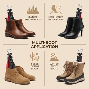 Élargisseur de bottes professionnel réglable 2 directions pour bottines, chaussures montantes, soulagement des callosités, kit homme femme - Product Image 4