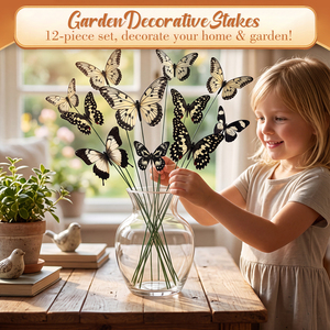 Juego de 12 adornos decorativos para jardín con forma de mariposas <span class=keywords><strong>Papilio</strong></span> helenus y <span class=keywords><strong>Papilio</strong></span> lochius. - Product Image 3