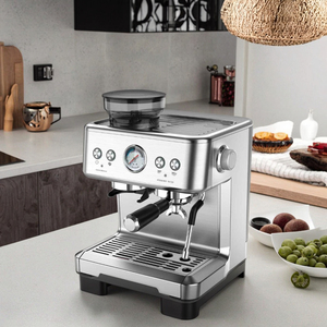 Macchina per Caffè Espresso Professionale 3-in-1 <span class=keywords><strong>con</strong></span> <span class=keywords><strong>Macinacaffè</strong></span> Elettrico per Casa e Hotel, 20 Bar, Approvazione CE e RoHS - Product Image 5