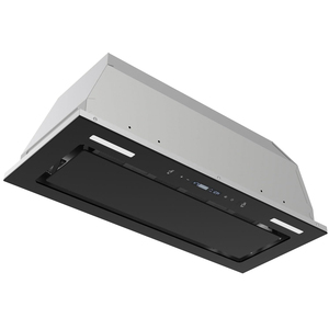 Insert de <span class=keywords><strong>hotte</strong></span> de cuisine 30 pouces 800 CFM, capot de ventilation intégré en verre <span class=keywords><strong>noir</strong></span> et ventilateur d'extraction de cuisine à commande tactile, - Product Image 2
