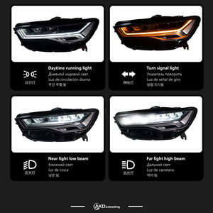 Faro Anteriore AKD per Audi <span class=keywords><strong>A6</strong></span> C7, Faro a LED 2012-2018 con Segnale Dinamico, Fari a LED C7.5, Luci Diurne, Accessori Auto - Product Image 4