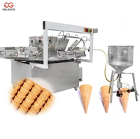 Rouleau d'oeufs automatique faisant la machine de cône de tasse de gaufre de crème glacée