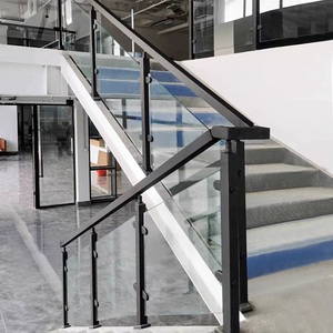 Balustrade moderne en verre trempé sans cadre <span class=keywords><strong>pour</strong></span> balcon de villa, escalier, quincaillerie en acier inoxydable, résistant à la rouille, installation facile - Product Image 3