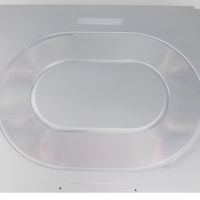 Refroidisseur de processeur à eau pour boîtier d'ordinateur avec dissipateur thermique en cuivre et aluminium, faible bruit 20dBA, usinage CNC, 2.4W, 28CFM