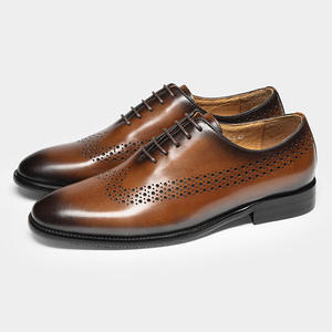 Summer New Style Men's Formal Shoes, Breathable <b>Top</b>-grain Leather Shoes, Men's Casual leather Dress Shoes& Oxfords - Product Image 1
