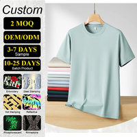 T-shirt en coton liquide ammoniacal de qualité supérieure pour homme, antibactérien, toucher frais, unisexe, uni, grande taille 5XL, style luxueux