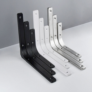 Soporte de Esquina en Forma de L de Acero al Carbono Resistente, Montado en la Pared, Negro, Soporte <span class=keywords><strong>Triangular</strong></span> de 90 Grados para Estantes, Recubierto de Polvo, 2 mm de Grosor - Product Image 3