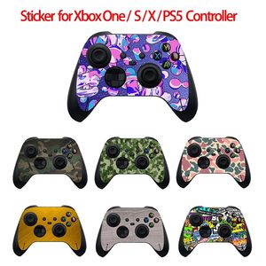 Autocollant couleur, en couleur, pour <span class=keywords><strong>manette</strong></span> Xbox One / Xbox One Slim / Xbox One X, camouflage, étui pour contrôleur de jeu <span class=keywords><strong>PS5</strong></span>, pièces, nouveau - Product Image 2