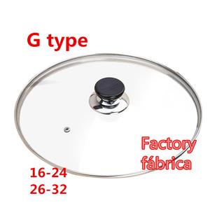 <span class=keywords><strong>Pentole</strong></span> Coperchio In Vetro Temperato Coperchio Wok <span class=keywords><strong>Pyrex</strong></span> Vetro Rotondo Cuoco Pan Coperchio Con La Manopola - Product Image 1