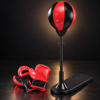 Ensemble de ballon de boxe pour enfants avec support réglable en hauteur, gants et pompe manuelle, ballon de frappe autoportant pour débutants