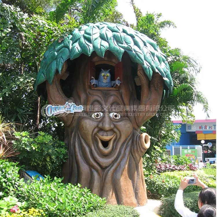 Customized Theme Park Event Supplies Animatronic Cartoon Talking Tree