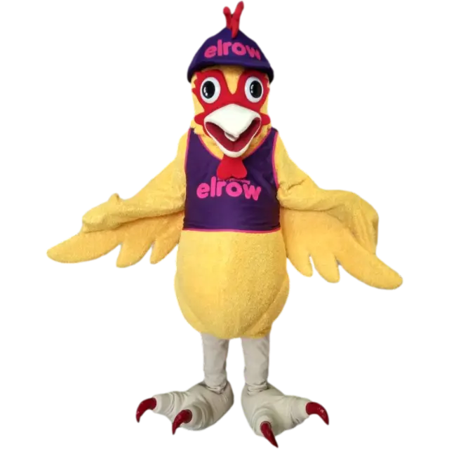 Yetişkin karakter papağan maskot kostüm özel papağan maskotu