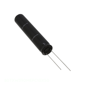 ตัวแทนจำหน่ายอย่างเป็นทางการ ตัวเก็บประจุแบบ Through Hole CAP ALUM 390UF 20% 80V RADIAL TH 390 uF 80TXW390MEFC10X50 - Product Image 1