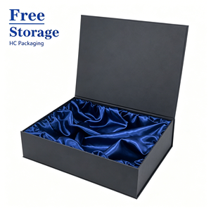 Caja de Empaque de Lujo Personalizada para Pelucas, Cierre Magnético, Plegable, de Papel Rígido, Materiales Reciclados, Impresión a Cuatro Colores para Productos de Belleza Capilar - Product Image 3